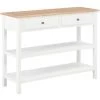 ASUPERMALL Buffet Blanc 110x35x80 Cm MDF