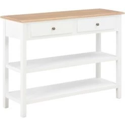 ASUPERMALL Buffet Blanc 110x35x80 Cm MDF