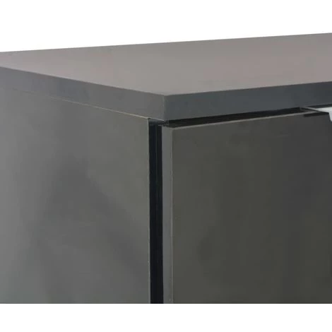 ASUPERMALL Buffet Noir Brillant 107 X 35 X 76 Cm 2 ASUPERMALL Buffet Noir Brillant 107 X 35 X 76 Cm – Image 2