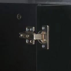 ASUPERMALL Buffet Noir Brillant 107 X 35 X 76 Cm 9 ASUPERMALL Buffet Noir Brillant 107 X 35 X 76 Cm -Buffet et enfilade Soldes 23636870 5