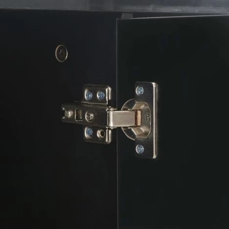 ASUPERMALL Buffet Noir Brillant 107 X 35 X 76 Cm 5 ASUPERMALL Buffet Noir Brillant 107 X 35 X 76 Cm – Image 5