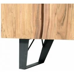 MADE IN MEUBLES Buffet En Bois D'acacia Tree - Noir -Buffet et enfilade Soldes 23712042 4