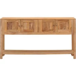 VidaXL Buffet 140x30x75 Cm Bois De Teck Massif - Brun 7 VidaXL Buffet 140x30x75 Cm Bois De Teck Massif - Brun -Buffet et enfilade Soldes 23762118 3