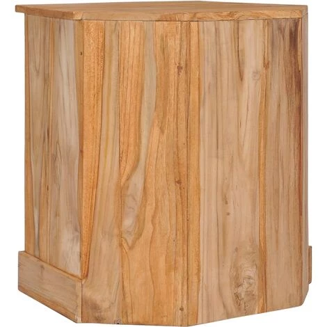 VidaXL Buffet D'angle 60x45x60 Cm Bois De Teck Massif - Brun 5 VidaXL Buffet D'angle 60x45x60 Cm Bois De Teck Massif - Brun – Image 5