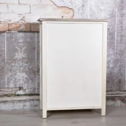 Melko Commode Couloir En Blanc/gris Avec Poignées En Forme De Coeur 73 Cm X 31 Cm X 51 Cm (h X L X L) 8 Melko Commode Couloir En Blanc/gris Avec Poignées En Forme De Coeur 73 Cm X 31 Cm X 51 Cm (h X L X L) -Buffet et enfilade Soldes 24030751 4