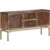 VidaXL Buffet 120x29x60 Cm Bois De Manguier Massif - Brun