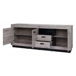 ALCOS Bahut 3 Portes 2 Tiroirs Marseille - Chêne - Chêne Clair 5 ALCOS Bahut 3 Portes 2 Tiroirs Marseille - Chêne - Chêne Clair -Buffet et enfilade Soldes 24303187 2