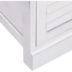 ASUPERMALL Buffet Avec 10 Tiroirs Blanc 113 X 30 X 79 Cm Bois -Buffet et enfilade Soldes 24392505 5