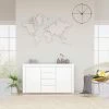 ASUPERMALL Buffet Blanc 120x36x69 Cm Agglomere