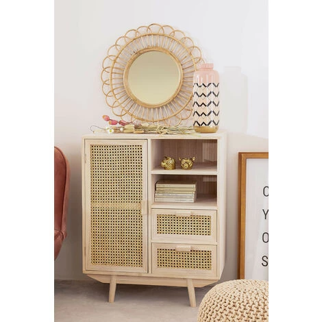 Buffet En Bois Avec Tiroirs Ralik SKLUM Bois De Paulownia - Marron Bois Naturel 2 Buffet En Bois Avec Tiroirs Ralik SKLUM Bois De Paulownia - Marron Bois Naturel – Image 2