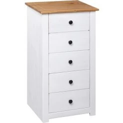 YOUTHUP œuffet Blanc 46x40x89 Cm Pin Assortiment Panama - Blanc 8 YOUTHUP œuffet Blanc 46x40x89 Cm Pin Assortiment Panama - Blanc -Buffet et enfilade Soldes 24527574 4
