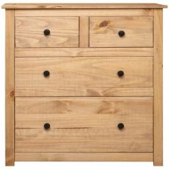 YOUTHUP œuffet 80x40x83 Cm Pin Assortiment Panama - Brun -Buffet et enfilade Soldes 24527578 3