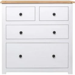 YOUTHUP œuffet Blanc 80x40x83 Cm Pin Assortiment Panama - Blanc 7 YOUTHUP œuffet Blanc 80x40x83 Cm Pin Assortiment Panama - Blanc -Buffet et enfilade Soldes 24527580 3