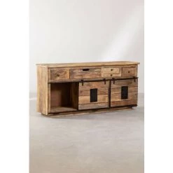 Buffet En Bois Uain SKLUM Bois De Manguiers Bois Recyclé - Bois Recyclé Bois Recyclé -Buffet et enfilade Soldes 24651191 5