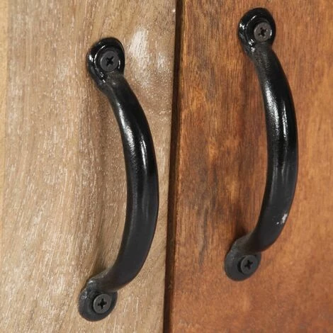 Hommoo Buffet 60 X 30 X 75 Cm Bois De Manguier Massif HDV14656 2 Hommoo Buffet 60 X 30 X 75 Cm Bois De Manguier Massif HDV14656 – Image 2