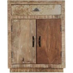 Hommoo Buffet 60 X 30 X 75 Cm Bois De Manguier Massif HDV14656 7 Hommoo Buffet 60 X 30 X 75 Cm Bois De Manguier Massif HDV14656 -Buffet et enfilade Soldes 25076069 3