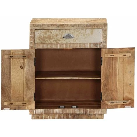 Hommoo Buffet 60 X 30 X 75 Cm Bois De Manguier Massif HDV14656 5 Hommoo Buffet 60 X 30 X 75 Cm Bois De Manguier Massif HDV14656 – Image 5