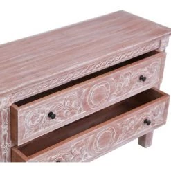 ASUPERMALL Buffet Avec 2 Tiroirs 90x30x60 Cm Bois D'acajou Massif 9 ASUPERMALL Buffet Avec 2 Tiroirs 90x30x60 Cm Bois D'acajou Massif -Buffet et enfilade Soldes 25231273 5
