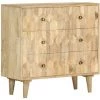 YOUTHUP Commode 75 X 35 X 75 Cm Bois De Manguier Massif - Brun