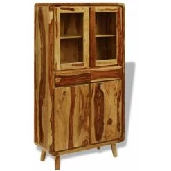 Hommoo Buffet Bois De Sesham 90 X 40 X 175 Cm HDV09755