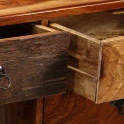 Hommoo Buffet Bois Massif De Sesham 140 X 30 X 80 Cm HDV10940 -Buffet et enfilade Soldes 25379253 5