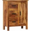 Hommoo Buffet 65 X 30 X 80 Cm Bois Solide De Sesham HDV12094