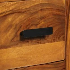 Hommoo Buffet 65 X 30 X 80 Cm Bois Solide De Sesham HDV12094 8 Hommoo Buffet 65 X 30 X 80 Cm Bois Solide De Sesham HDV12094 -Buffet et enfilade Soldes 25379354 4