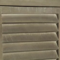 Hommoo Armoire A Tiroirs Bois De Manguier Gris Avec Laiton 140x40x80cm HDV12609 -Buffet et enfilade Soldes 25379384 4