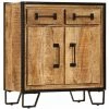 Hommoo Buffet 65 X 30 X 70 Cm Bois De Manguier Massif HDV13226