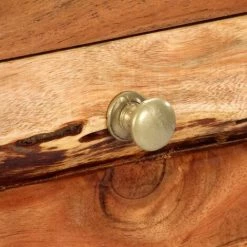 Hommoo Buffet 120x35x75 Cm Bois D'acacia Solide HDV13333 -Buffet et enfilade Soldes 25379457 4