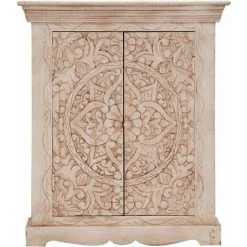 Hommoo Buffet 65 X 30 X 75 Cm Bois De Manguier Massif HDV14671 -Buffet et enfilade Soldes 25379644 3