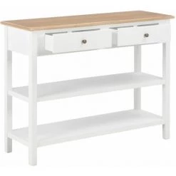 Hommoo Buffet Blanc 110x35x80 Cm MDF HDV22182 -Buffet et enfilade Soldes 25379657 2