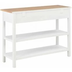Hommoo Buffet Blanc 110x35x80 Cm MDF HDV22182 -Buffet et enfilade Soldes 25379657 4