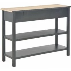 Hommoo Buffet Noir 110x35x80 Cm MDF HDV22184 -Buffet et enfilade Soldes 25379665 4