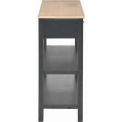 Hommoo Buffet Noir 110x35x80 Cm MDF HDV22184 -Buffet et enfilade Soldes 25379665 5
