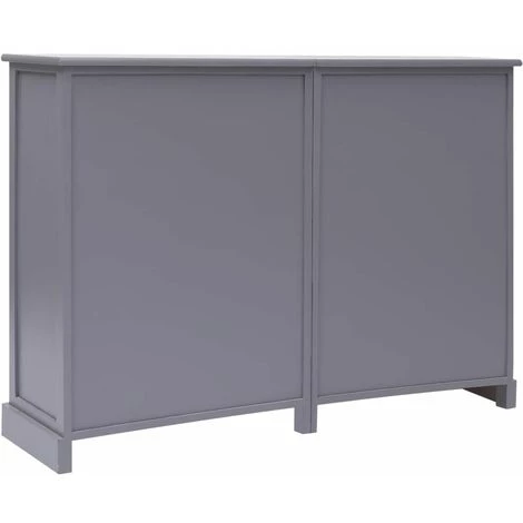 Hommoo Buffet Avec 10 Tiroirs Gris 113 X 30 X 79 Cm Bois HDV24717 5 Hommoo Buffet Avec 10 Tiroirs Gris 113 X 30 X 79 Cm Bois HDV24717 – Image 5