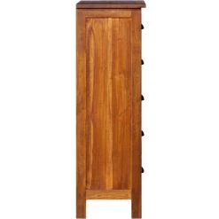 Buffet 45x35x110 Cm Bois De Teck Massif VidaXL - Brun -Buffet et enfilade Soldes 25448994 4