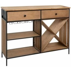 Buffet Porte Bouteille Bakos - Atmosphera - Marron