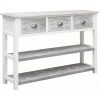 Hommoo Buffet Antique Gris 115 X 30 X 76 Cm Bois HDV24704