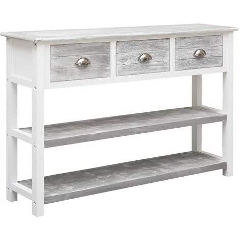 Hommoo Buffet Antique Gris 115 X 30 X 76 Cm Bois HDV24704 1 Hommoo Buffet Antique Gris 115 X 30 X 76 Cm Bois HDV24704