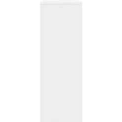 ASUPERMALL Buffet Avec 6 Tiroirs Blanc Brillant 50x34x96 Cm Agglomere -Buffet et enfilade Soldes 25978033 5