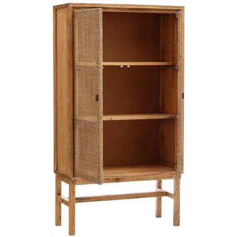 ALTOBUY NELVIN - Bahut 2 Portes H165cm Coloris Miel - Marron Foncé 2 ALTOBUY NELVIN - Bahut 2 Portes H165cm Coloris Miel - Marron Foncé – Image 2