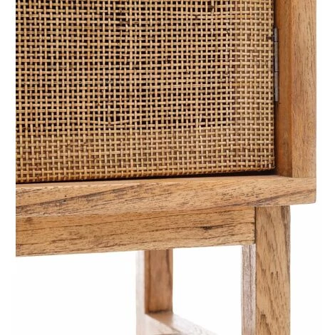 ALTOBUY NELVIN - Bahut 2 Portes H165cm Coloris Miel - Marron Foncé 4 ALTOBUY NELVIN - Bahut 2 Portes H165cm Coloris Miel - Marron Foncé – Image 4