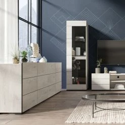 ALCOS Bahut 4 Portes Chêne Blanchi Elba - Chêne - Chêne Blanchi 6 ALCOS Bahut 4 Portes Chêne Blanchi Elba - Chêne - Chêne Blanchi -Buffet et enfilade Soldes 26217174 2