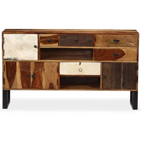 TRUE DEAL Buffet Bois Massif De Sesham 140 X 30 X 80 Cm 5 TRUE DEAL Buffet Bois Massif De Sesham 140 X 30 X 80 Cm – Image 5