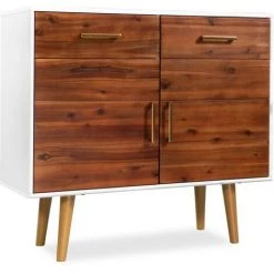 TRUE DEAL Buffet Bois D'acacia Massif 90 X 33,5 X 83 Cm 7 TRUE DEAL Buffet Bois D'acacia Massif 90 X 33,5 X 83 Cm -Buffet et enfilade Soldes 26221923 3