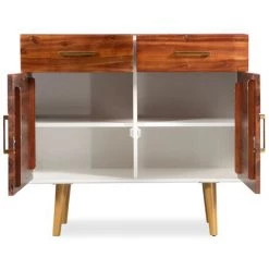 TRUE DEAL Buffet Bois D'acacia Massif 90 X 33,5 X 83 Cm 8 TRUE DEAL Buffet Bois D'acacia Massif 90 X 33,5 X 83 Cm -Buffet et enfilade Soldes 26221923 4