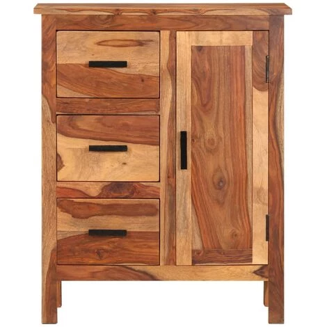 TRUE DEAL Buffet 65 X 30 X 80 Cm Bois Solide De Sesham 2 TRUE DEAL Buffet 65 X 30 X 80 Cm Bois Solide De Sesham – Image 2
