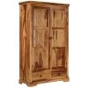 TRUE DEAL Buffet 110 X 45 X 80 Cm Bois Solide De Sesham