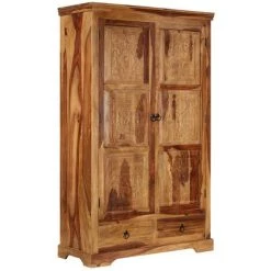 TRUE DEAL Buffet 110 X 45 X 80 Cm Bois Solide De Sesham